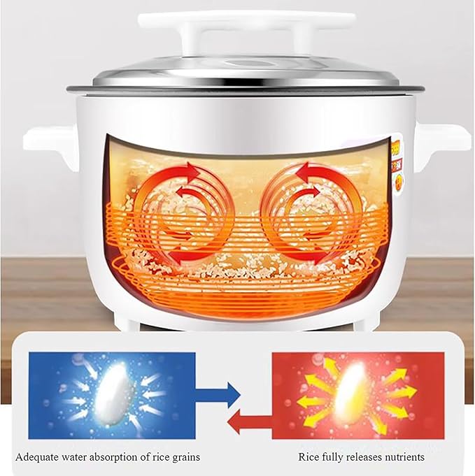 Large Rice Cooker Commercial Large-Capacity Rice Cooker Non Stick Inner Liner for Restaurant/Hotel/School (8-45L) for 4-70 People(10L)