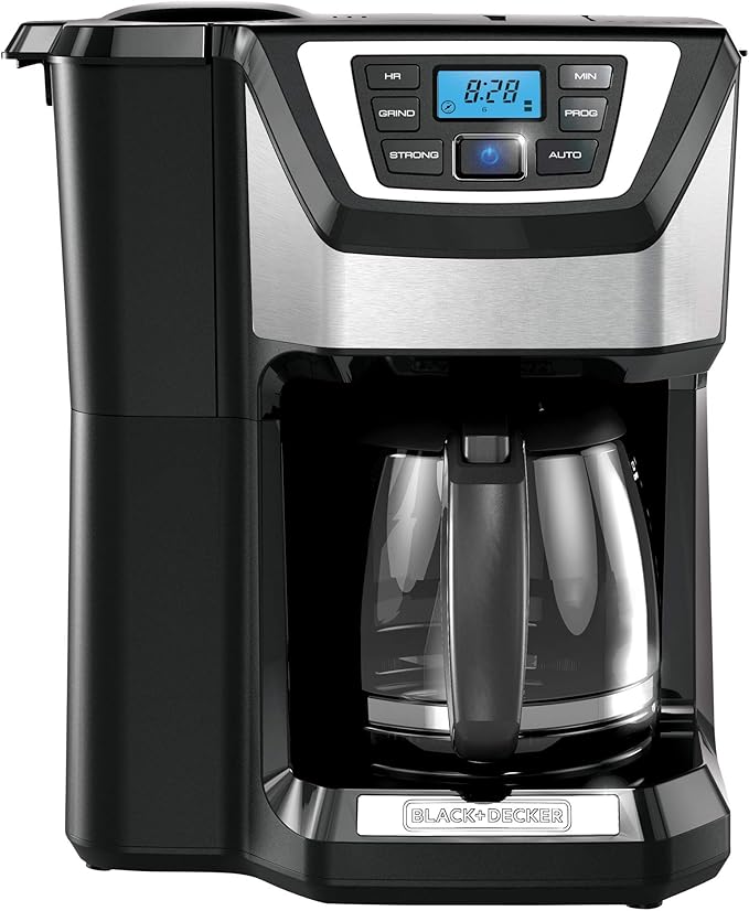 Black and Decker BLACK+DECKER 12-Cup Mill and Brew Coffeemaker Black CM5000B