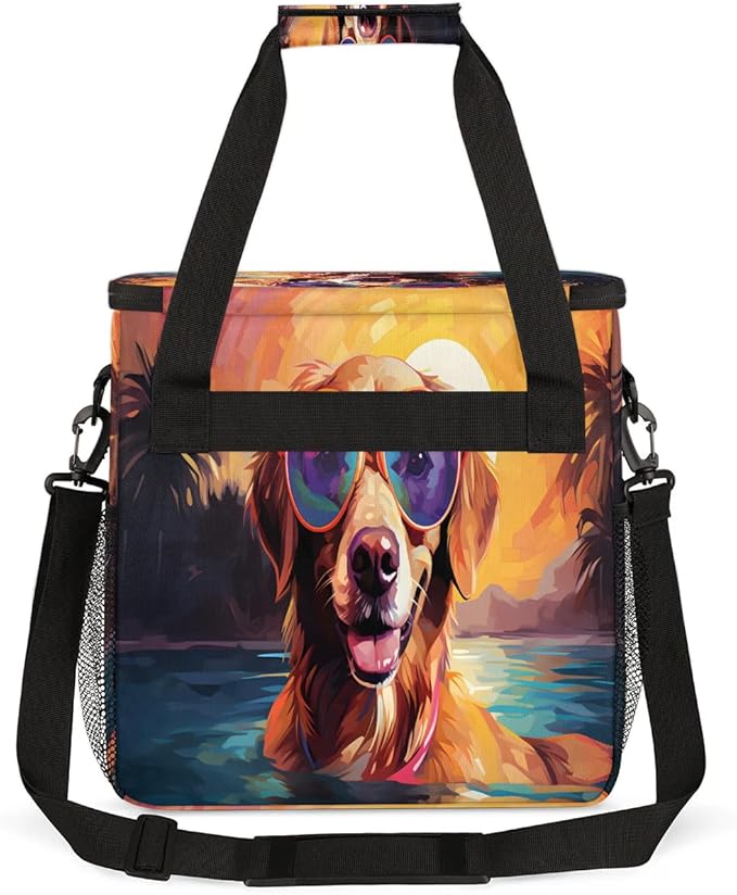 Summer Dog Coffee Maker Travel Bag for K-Mini or K-Mini Plus Single Serve Coffee Brewer Portable Storage Tote Case for Tarvel