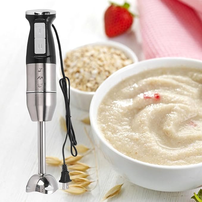 Immersion Blender Variable Speed Corded Hand Blender Stick Mixer Powerful Handheld Electric Stick Blender for Soup Smoothie Puree Baby Food Kitchen Gadget