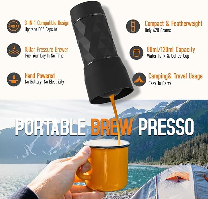 Friendly Combined Coffee Plunger Machine Consistent Tablets DATA Pouches Grounds For Backpacking Otherwise Road Excursions Denial Electricity Required Coffee Machine