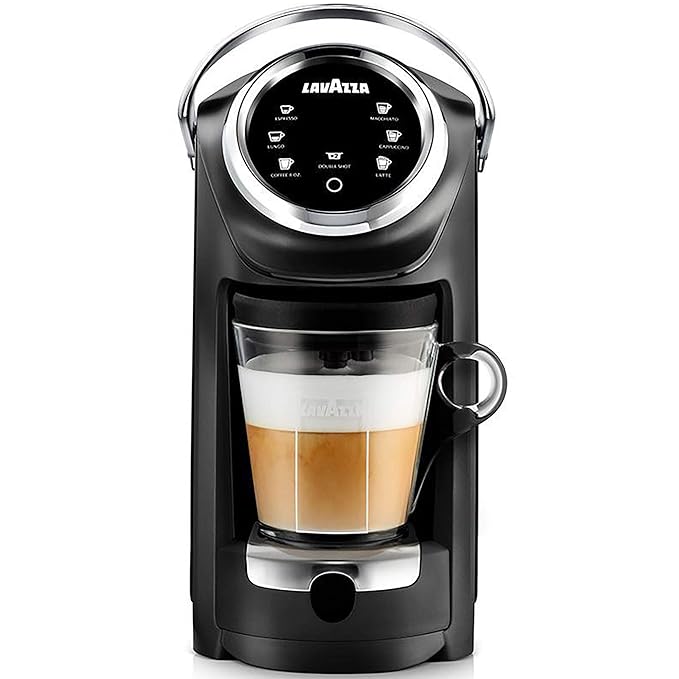 Lavazza Expert Coffee Classy Plus Single Serve ALL-IN-ONE Espresso &amp Coffee Brewer Machine - LB 400 - (Includes Built-in Milk Vessel/Frother)