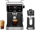 SUNVIVI 20 Bar Espresso Machine for Home and Office 3-in-1 Iced Coffee Maker with Milk Frother Espresso Shot &amp Iced Coffee LED Touchscreen 52OZ Removable Water Tank Professional Coffee Brewin