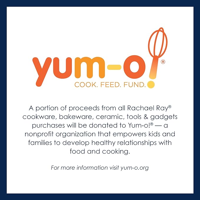 Rachael Ray Cook + Create Hard Anodized Nonstick Frying Pan/Skillet 10 Inch - Black