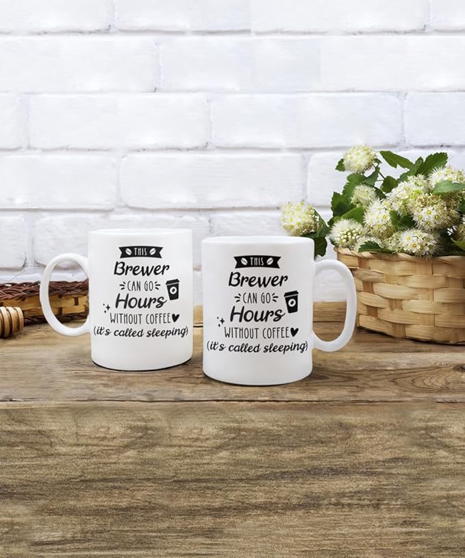 SpreadPassion Brewer Coffee Mug Gift for Brewer Brewer Gifts For Friend Birthday Christmas Gift Idea (15oz)