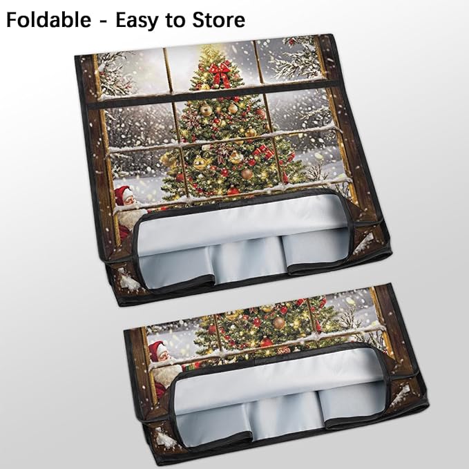 cfpolar Kitchen Aid Mixer Cover Compatible with 6-8 Quarts Christmas Tree Santa Claus Stand Mixer Cover Kitchen Aid Mixers Accessories Appliance Organizer Bag Dust Covers with Zipper Pocket