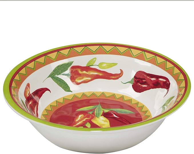 Certified International Red Hot 12 pc Melamine Dinnerware Set Service for 4
