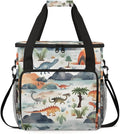 Dinosaur Coffee Maker Carrying Bag Coconut Palm Portable Travel Storage Tote Bag Compatible with K-Mini or K-Mini Plus Single Serve Coffee Brewer Carrying Case with Multiple Pockets &amp Shoulder S