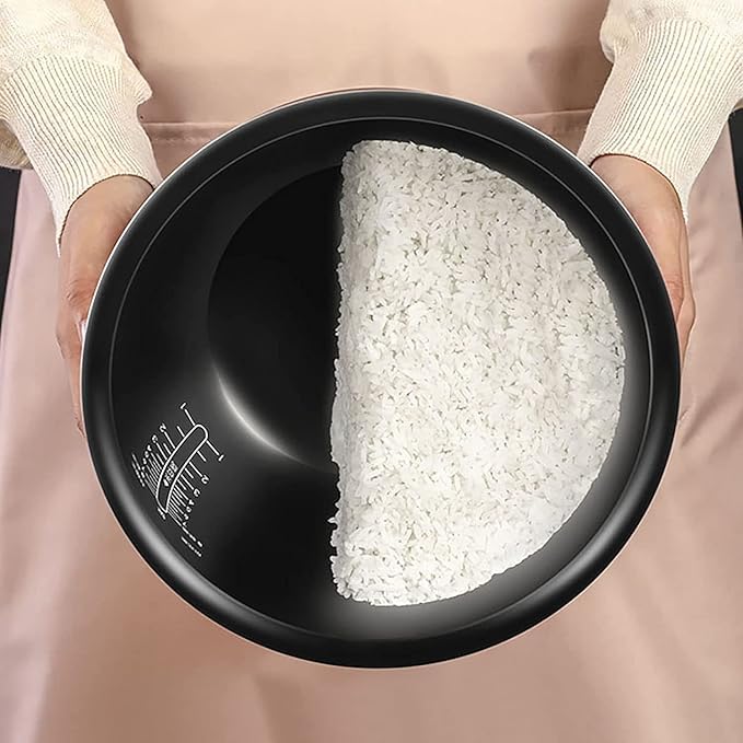 Rice Cooker&ampLow Sugar Rice Pot 4L Large Capacity Aluminum Alloy Non-Stick Double Inner for Family Dormitory for 3~5 People Rice Cooker