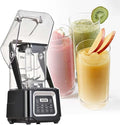 Electric Smoothie Blender1.5L Heavy Duty Ice Crusher Digital Screen Display Panel Control Time/Speed38000 Rpm Pure Copper Motor