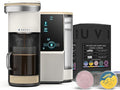BRUVI The Dark Roast Bundle | Gen 3 Single-Serve Coffee System | Cream Color | Includes 20 Dark Roast Coffee and Espresso B-Pods