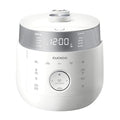 CUCKOO Twin Pressure Rice Cooker 6-Cup Uncooked / 12-Cup Cooked with Induction Heating Technology 19 Menu Modes with Voice Guide Full Stainless Steel Inner Pot White (CRP-LHTAR0609FW)