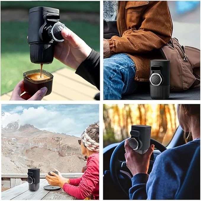 Portable Coffee Machine Portable Espresso Machine For Ground Coffee And Capsules Small Travel Coffee Machine Perfect For Camping Hiking And Offifor Outdoor Travel Picnic