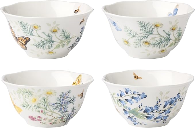 Lenox 897796 Butterfly Meadow Herbs Rice Bowls Set Of 4