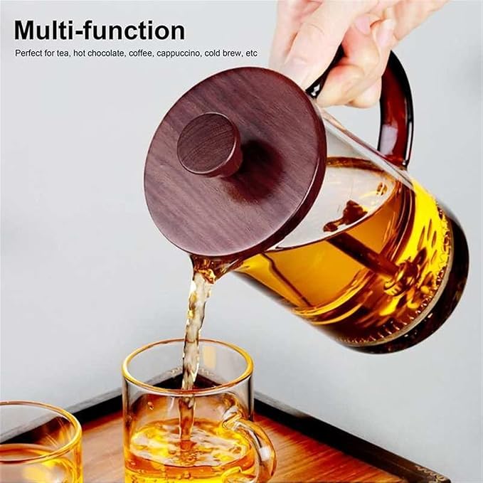 HASMI Coffee Kettle Coffee Kettle Press Coffee Maker Kettle Borosilicate Glass Tea Coffee Pot Container for Home Use Perfect for Coffee Lover 800ml Coffee Maker Dingzhebo2022