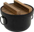 Ikenaga Iron Works Delicious Rice Iron Pot Black 2 Pieces