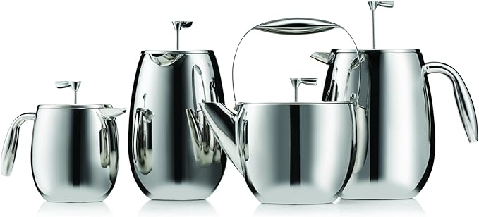 Bodum 17 oz Columbia Thermal French Press Coffee Maker Insulated Double Wall Stainless Steel Chrome