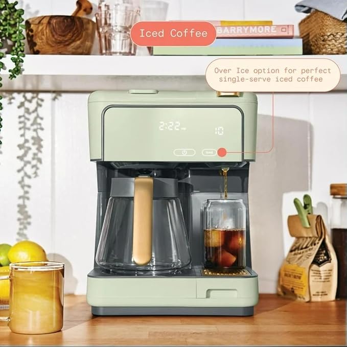 Programmable 12-Cup &amp Single-Serve Multi-Brew Coffee Maker Digital Controls Large Capacity Easy to Use