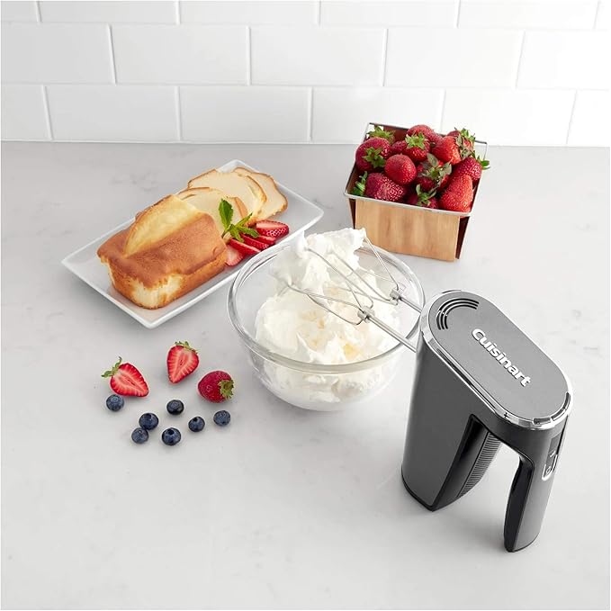 Cuisinart Electric Hand Blender &amp Mixer EvolutionX Cordless Hand Mixer 5 Speeds Gray/Black RHM-100