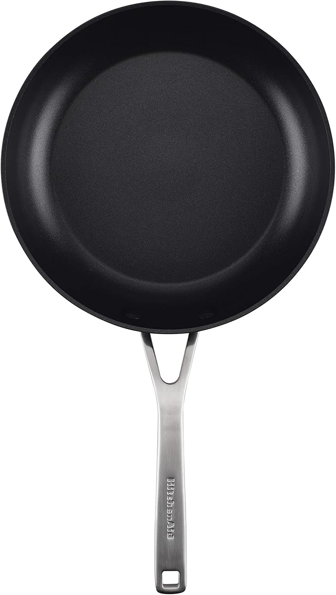 KitchenAid Hard Anodized Induction Nonstick Fry Pan/Skillet with Lid 10 Inch Matte Black