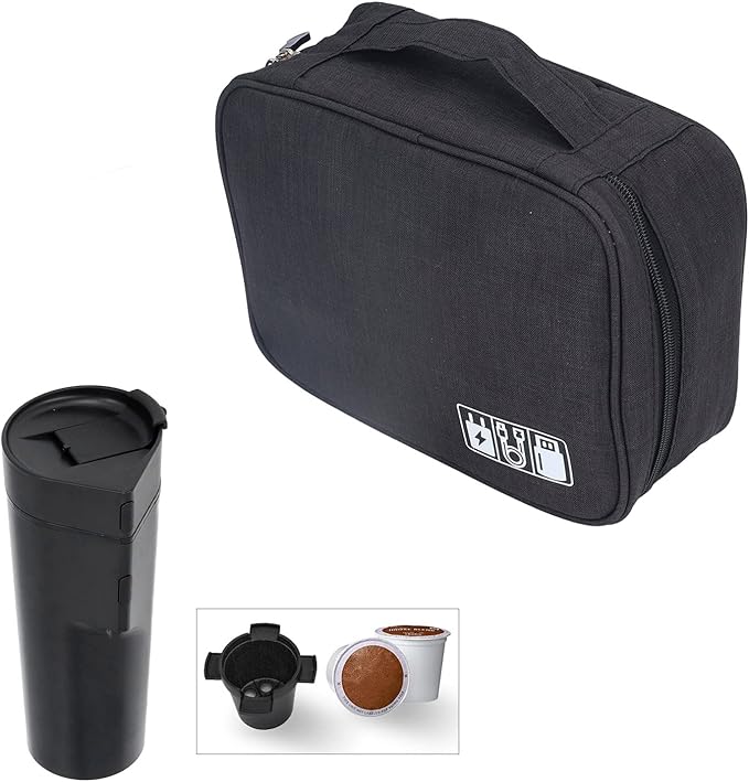 Portable Coffee Machine Storage Bag Assemblable Compartment Multifunctional Coffee Machine Storage Bag Car Handheld Coffee Machine Travel Bag