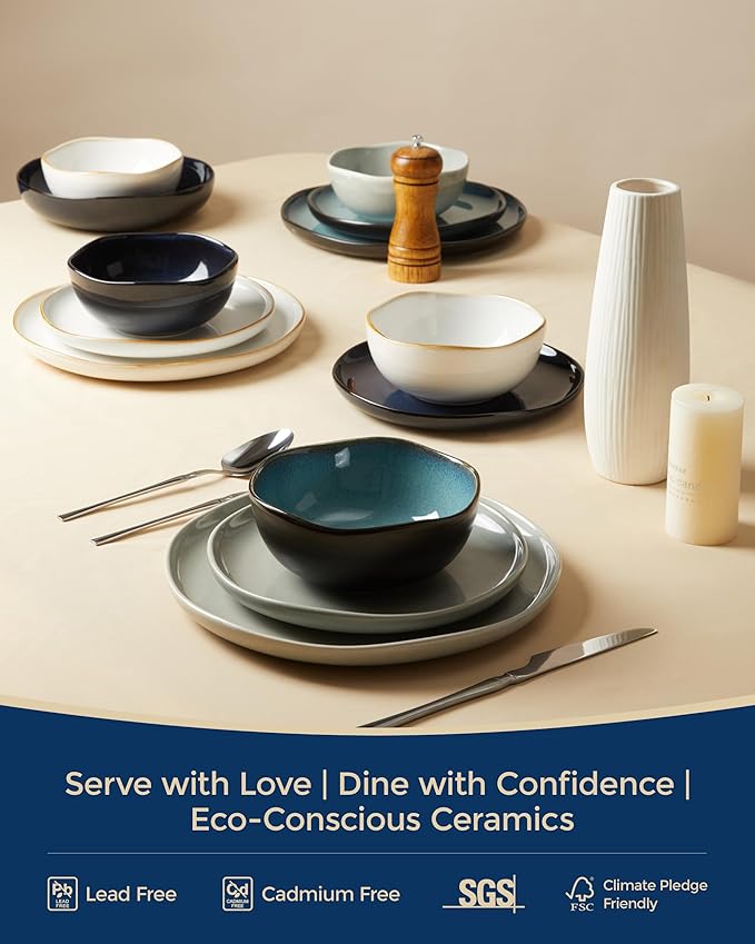 18 piece Dinnerware Sets Starry Blue