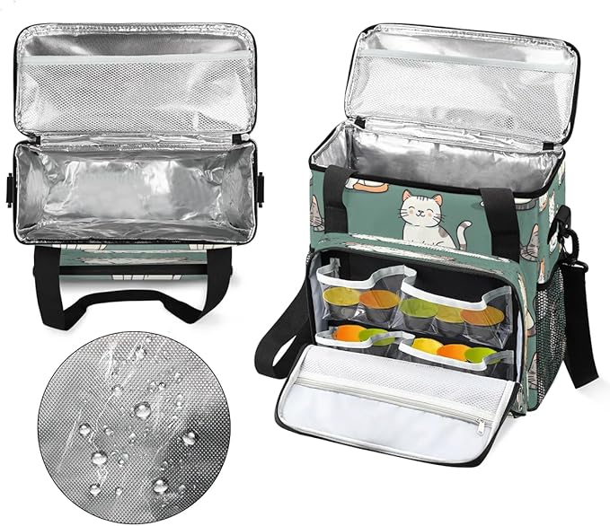 Cats Style Coffee Maker Carrying Bag for Keurig K-Mini or K-Mini Plus Storage Portable Coffee Maker Travel Bag
