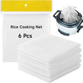 6 Pcs Rice Net 43.3×39.4 Sushi Rice Cooking Net Non-Stick Fine Mesh Rice Cooker Napkins Tetoron Rice Nets Cooking Steam Cloths for Homes Restaurants Camping
