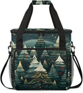 Graffiti Tree Coffee Maker Carrying Bag Xmas Tree Travel Storage Bag Compatible with K-Mini or K-Mini Plus Single Serve Coffee Brewer Carrying Case with Multiple Pockets &amp Shoulder Strap