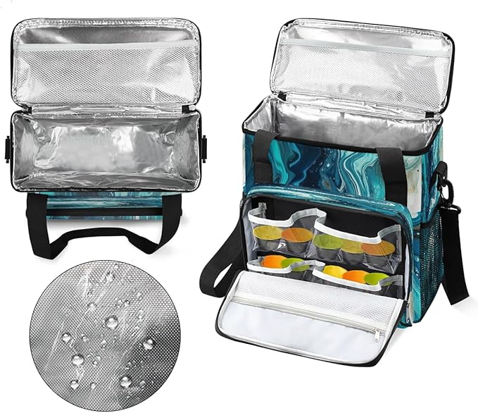 Marble Ocean Coffee Maker Carrying Bag for Keurig K-Mini or K-Mini Plus Storage Portable Coffee Maker Travel Bag