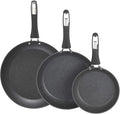GoodCook 3-Piece Micro-Divot Nonstick Aluminum Fry Pan Set with Silicone Handles Includes 8 10 and 12 Fry Pans Long-Lasting Nonstick Superior Cooking Ergonomically Designed Easy to Clean