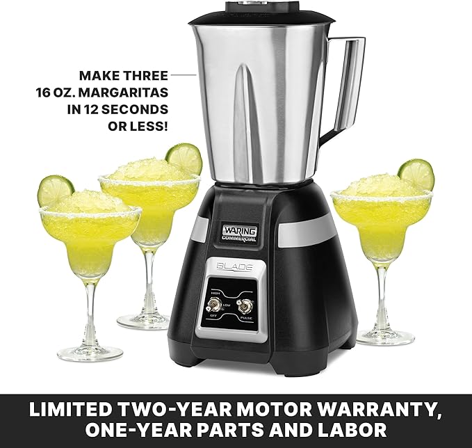 Waring Commercial BB300S 1-Hp bar Blender Black 48 oz