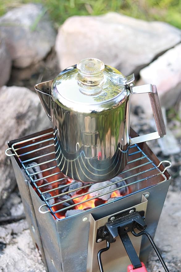 9-Cup Rapid Brew Stainless Steel Stovetop Coffee Percolator