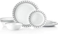 Corelle Vitrelle 18-Piece Service for 6 Dinnerware Set Triple Layer Glass and Chip Resistant Lightweight Round Plates and Bowls Set City Block