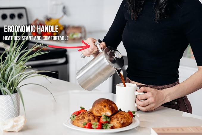 Barista Warrior French Press Coffee Maker &amp Pour Over Coffee Maker Set