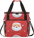 Cute Santa Claus Coffee Maker Carrying Bag Mystical Santa Claus Travel Storage Bag Compatible with K-Mini or K-Mini Plus Single Serve Coffee Brewer Carrying Case with Pockets &amp Shoulder Strap