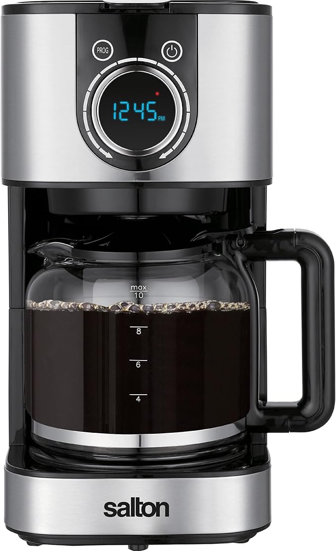 Salton FC2074 Coffee Maker 13x6.6x8.7 Stainless Steel Black