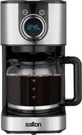 Salton FC2074 Coffee Maker 13x6.6x8.7 Stainless Steel Black