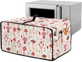 Dustproof Toaster Oven Cover Heat-Resistant Microwave Grill Cover Protector Faux Linen Polyester Dust Covers Case Protections for Toaster Oven Cartoon Mushroom