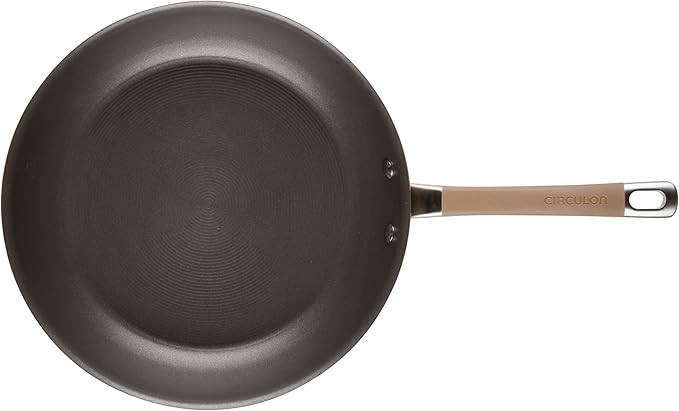Circulon Premier Professional Hard Anodized Nonstick Cookware Induction Pots and Pans Set 12 Piece Bronze