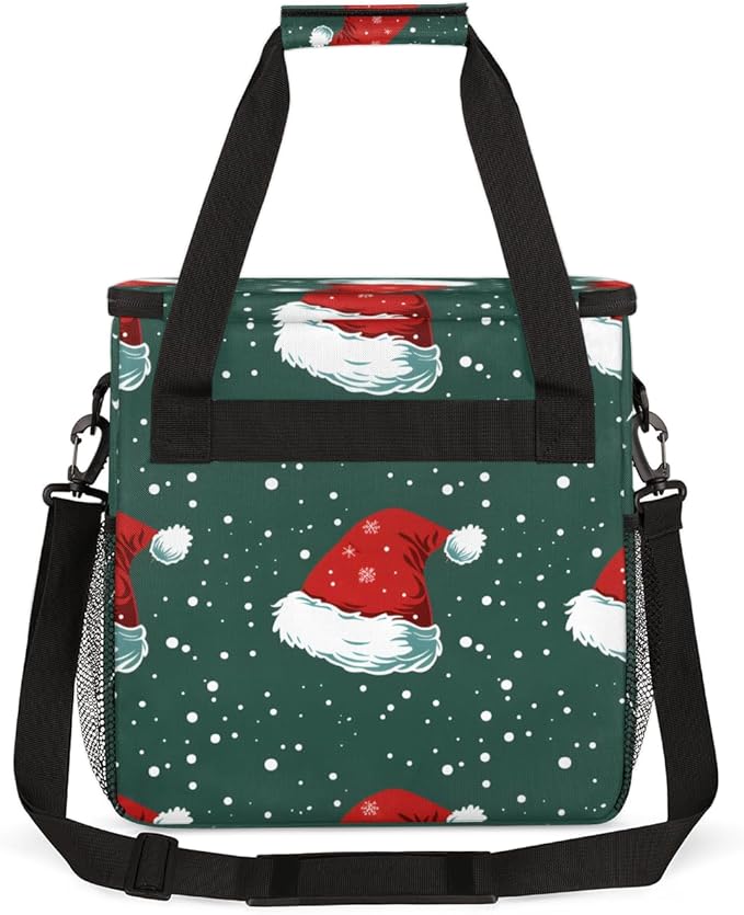 Christmas Hat Coffee Maker Carrying Bag Mystical Hat Travel Storage Bag Compatible with K-Mini or K-Mini Plus Single Serve Coffee Brewer Carrying Case with Multiple Pockets &amp Shoulder Strap