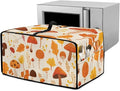Fallen Leaves Mushroom Toaster Oven Cover Waterproof Air Fryer Compatible for Air Fryer/French Door 360 Air Fryer Toaster Oven Combo With Organizing Side Pockets