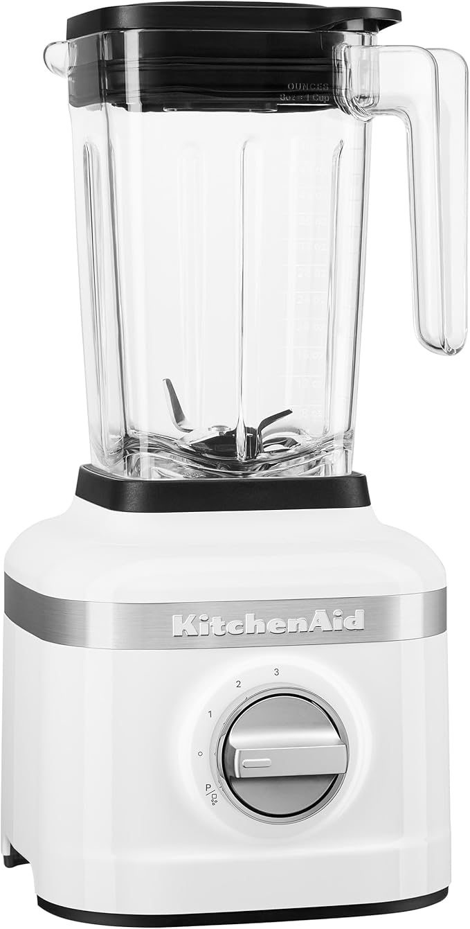 KitchenAid K150 48oz 3-Speed Ice Crushing Blender with Personal Jars &amp 9-Speed Digital Hand Mixer with Accessories - White