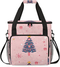 Gothic Xmas Tree Coffee Maker Carrying Bag Portable Travel Storage Tote Bag Compatible with K-Mini or K-Mini Plus Single Serve Coffee Brewer Carrying Case with Multiple Pockets &amp Shoulder Strap