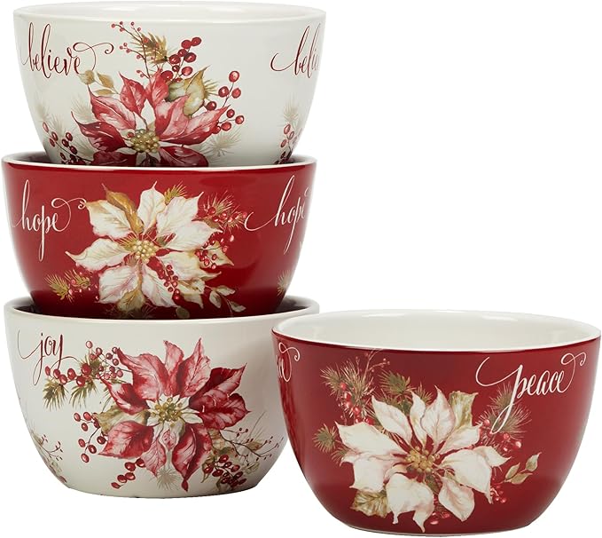 Certified International Winters Joy 16 Piece Dinnerware Set Service for 4