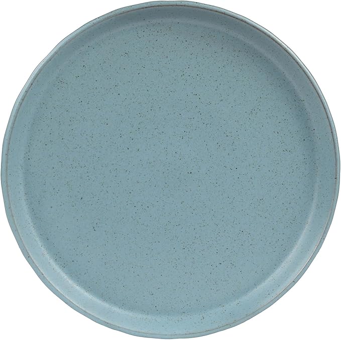 Sango 16-Piece Stoneware Dinnerware Set for 4 Semi-Matte Teal Plates and Bowls Sets with Rustic Speckled Glaze Ceramic Dish Set Elegant Boho Farmhouse Dishes Microwave &amp Dishwasher Safe Kaya