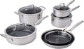 Henckels Paradigm Ceramic 10-pc Stainless Steel Dual Performance Cookware Set