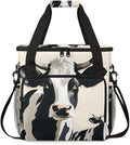 Cattle Cow Coffee Maker Carrying Bag Cute Cow Portable Travel Storage Tote Bag Compatible with K-Mini or K-Mini Plus Single Serve Coffee Brewer Carrying Case with Multiple Pockets &amp Shoulder Str