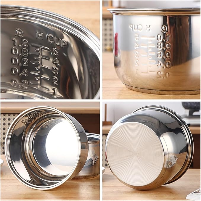 304 Stainless Steel Inner Pot is Suitable for Multifunctional Rice Cookers. The Inner Pot Can Replace Old Pots. The Rice Cooker Has A Double Bottom Inner Pot and is Non Stick SYD-15(1.6L)