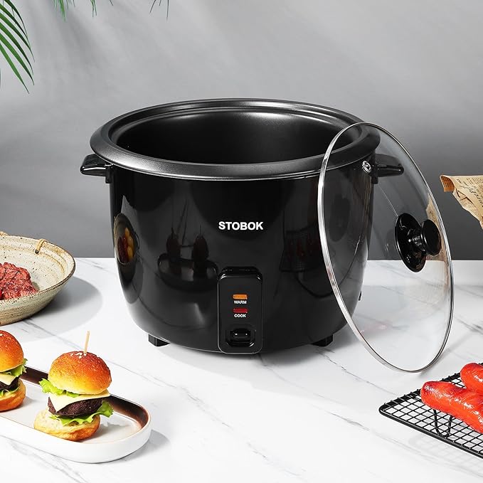 Alipis Mini Rice Cooker With Clear Lid Electric Stew Pot Personal Rice Maker Cooker 2.8l Mini Electric Pot With Us Plug
